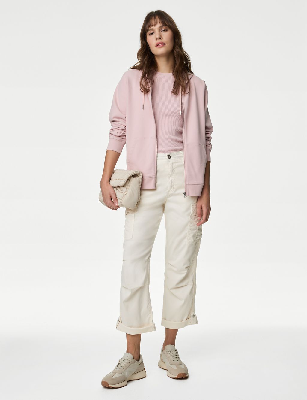 lyocell™ Rich Cargo Tea Dyed Cropped Trousers 3 of 5