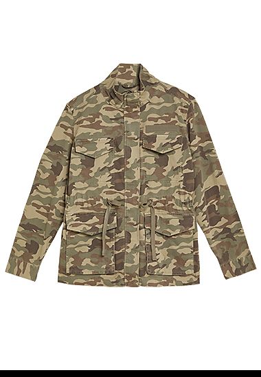 Cotton camouflage utility jacket