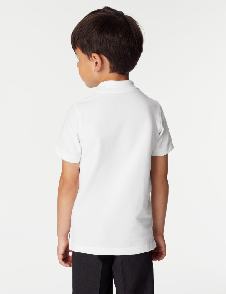 pk Boys Slim Stain Resist School Polo Shirts 2 16 Yrs